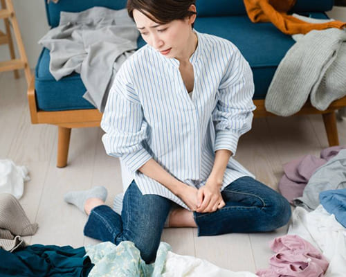 収納が足りず、なんとなく家の中が片付かない。