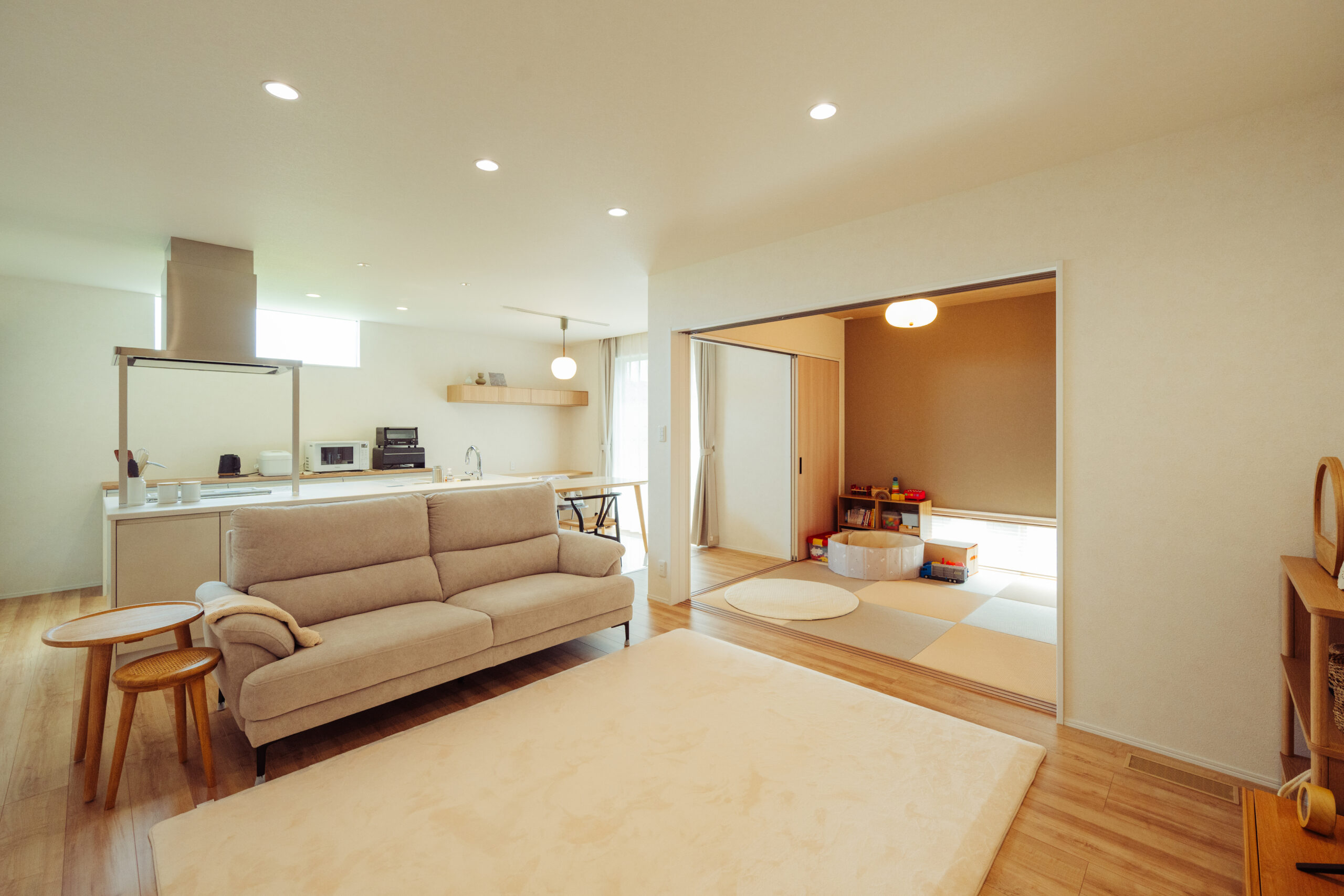 何気ない毎日に、笑顔がふわりと生まれる平屋。