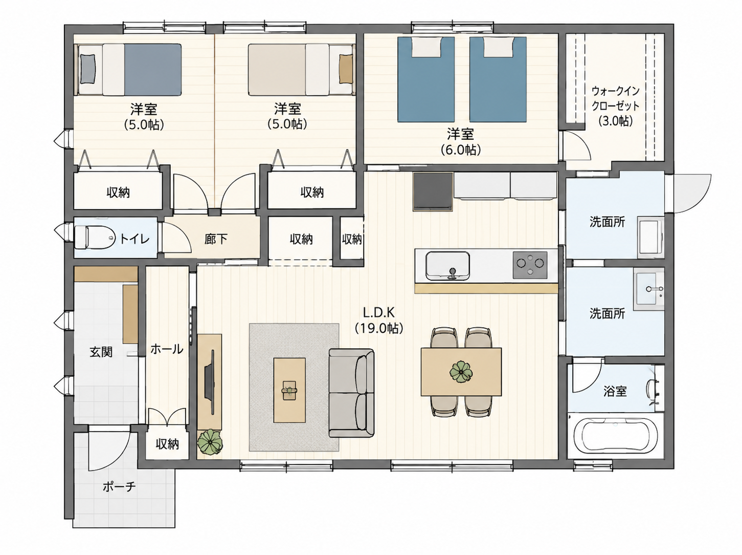 【伊予市下吾川】築4年の平屋を、見学できる2日間。