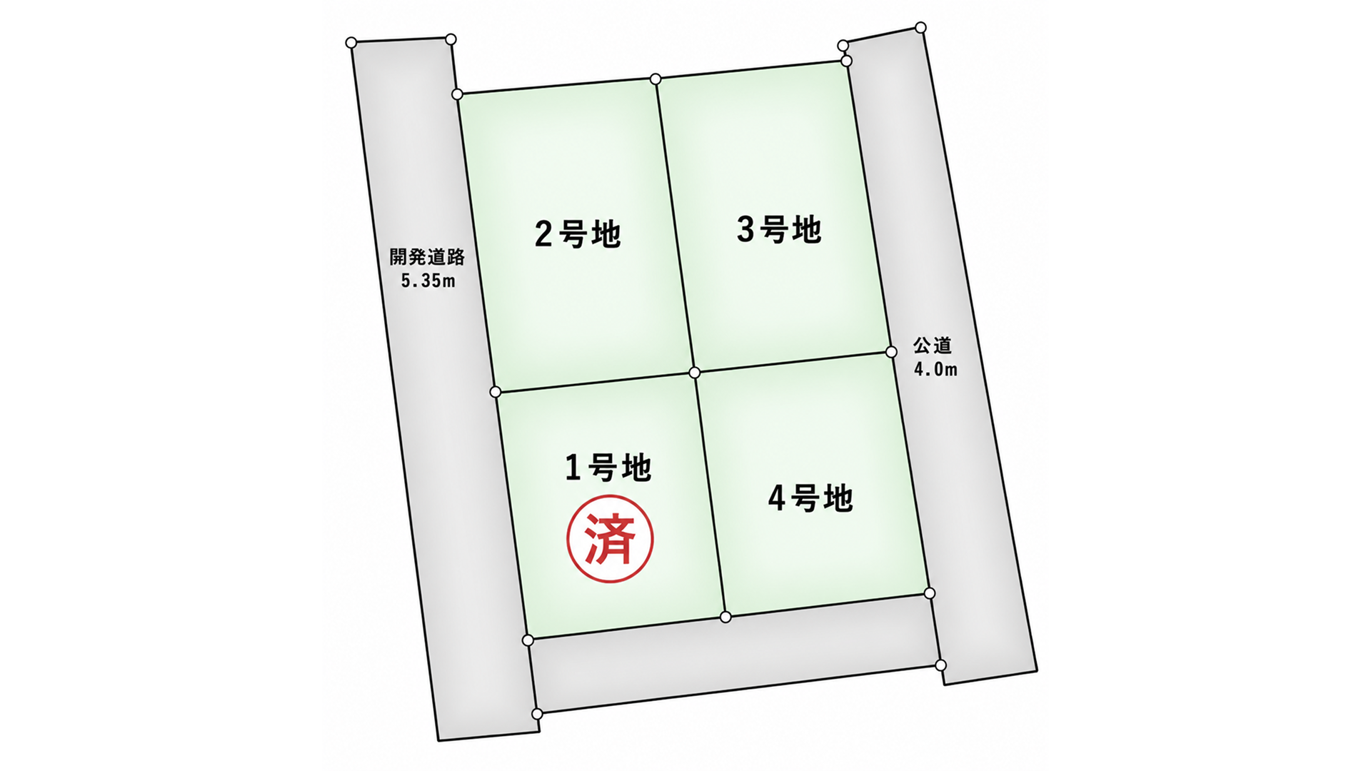 ハーモニータウン　東垣生②の区画図